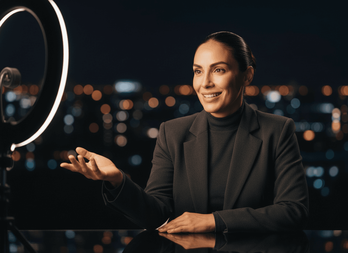 Sarah Müller präsentiert ihr Webinar